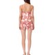 thumbnail image 3 of INSPIRE CHIC Conjunto de Lounge de Satén para Mujer Camiseta sin Mangas Ropa de Dormir Pijamas Conjunto L Blanco Rosa Floral, 3 of 6