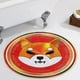thumbnail image 5 of Shiba Inu Alfombra Redonda de Felpa Coral, Antideslizante, No Desprende Pelusas, Lavable y Duradera para Salón, Dormitorio y Habitación de Niños 60cm, 5 of 6