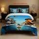 thumbnail image 1 of Glacier Animation Themed Squirrel Chasing Acorns Themed bedding Duvet Cover Pillowcase Set Soft, 1 of 5