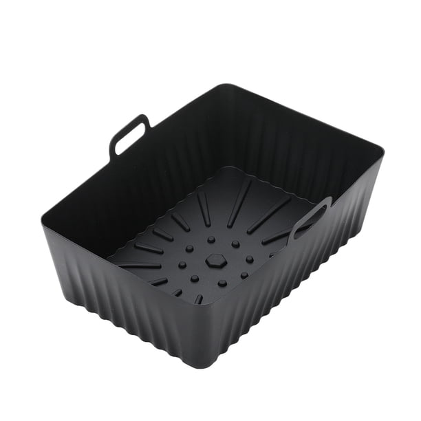 Bandeja rectangular de silicona para freidora de aire, almohadilla grande de silicona para freidora de aire, freidora de aire de silicona