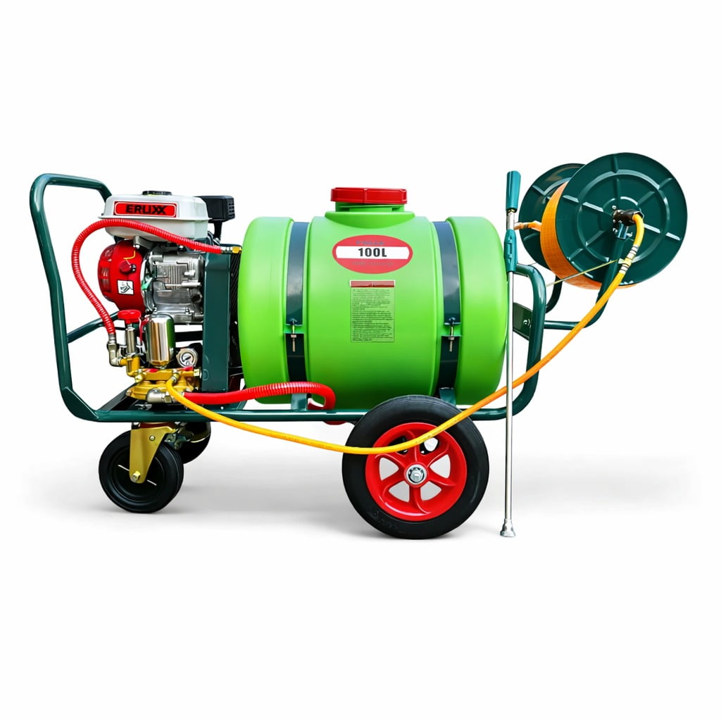 Titan Tools - Carretilla Fumigadora Pulverizadora Erux 6.5hp 500 Psi Línea Japonesa Alta Presión