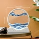 thumbnail image 1 of 1pc Moving Sand Art Picture Round/Rectangular Glass 3D Deep Sea Sandscape In Motion Display Flowing Sand Frame Relaxing Desktop Home Office Work Decor, 1 of 5