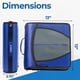 thumbnail image 2 of Carpeta con cremallera Case-it Mighty Zip Tab School D-146 Azul, 2 of 4