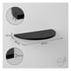 thumbnail image 2 of Repisa Flotante Semicircular Moderna Madera Nogal Claro 40cm, 2 of 5