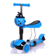thumbnail image 4 of Scooter Monopatín 3 En 1 Ajustable Luces Con Asiento Azul, 4 of 7