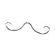thumbnail image 1 of Anillo De Nariz Con Bigote Para Tabique, Anillo De Tabique Con Bigote Para San Valentín, Cumpleaños, Verano, Plata, 1 of 3