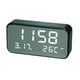 thumbnail image 1 of usb pantalla digital snooze alarma reloj fecha temperatura temperatura negro blanco, 1 of 3