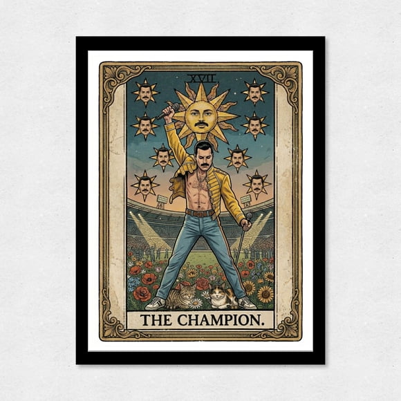 Cuadro Decorativo 35x45 Freddie Mercury Tarot
