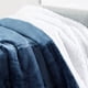 thumbnail image 3 of Manta Sherpa Blanket Genteele, supersuave y reversible, color azul marino y blanco, 3 of 6