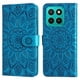 thumbnail image 1 of Funda tipo cartera FOXDOCK para Honor X8C , diseño girasol en relieve, cuero PU, cierre magnético, soporte y tarjetero, 1 of 5