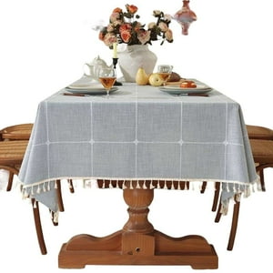 Oem - Mantel De Algodon Mesa Cuadrado Diseño Linea 140X180Cm 2