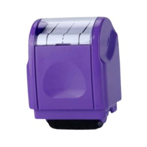 Magideal - Sello De Rodillo Para Practicar Líneas Discontinuas De Escritura A Mano, Sello De Rodillo Para Estudiantes, Jardín De Infantes, Oficina, Hogar Y Adultos. Púrpura