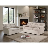 Muebles Altiro - Living Mateo 32 - Tela Felpa Beige