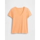 thumbnail image 4 of Camiseta GAP Favorite para mujer con cuello en V Orange Kiss Neon S, 4 of 4