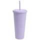 thumbnail image 1 of Vaso con bombilla Morado 650ml, 1 of 2
