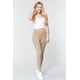 thumbnail image 5 of Pantalones de Punto de Tiro Medio Color Caqui Intenso M, 5 of 5
