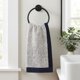 thumbnail image 2 of REGALWOVEN Toalla de Mano de Algodón a Rayas, 13 x 29 Pulgadas Toallas de Mano Suaves y Absorbentes para Baño, Cocina, Gimnasio, Spa, Hotel Azul 2pk, 2 of 7