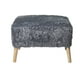thumbnail image 1 of Pouf Petrum Gris Piel Sintética 62x42x42 cm, 1 of 3