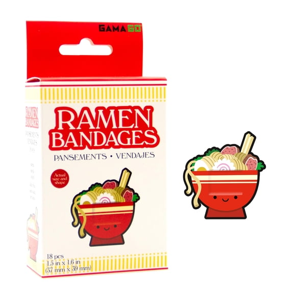 Vendajes GAMAGO Ramen para niños y adultos, juego de 18