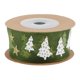 thumbnail image 2 of 1 Rollo/5m Cinta De Raso De Grosgrain Navide?a Envoltura De Regalos Decoración Navide?a Verde, 2 of 5