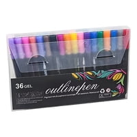 Genérico - Marcadores Gel Doble Linea 36 Piezas Efecto Brillante Lau