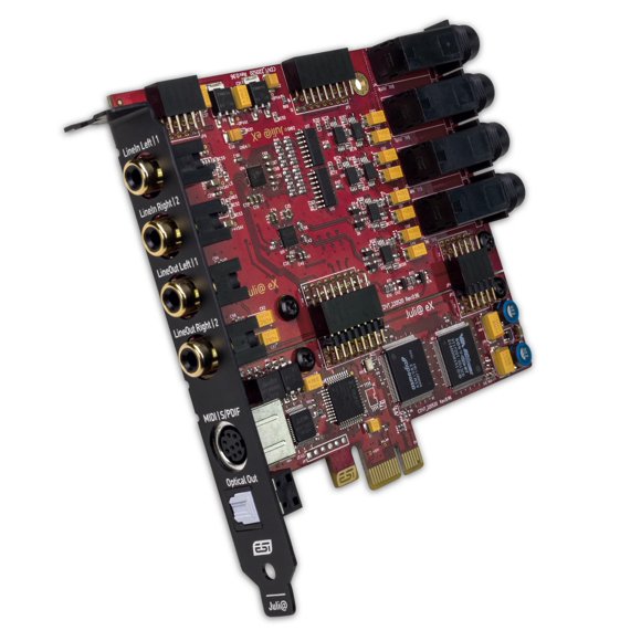 Tarjeta de Audio ESI Juli@ eX PCIe 32 bits 192 kHz 4 Entradas/Salidas