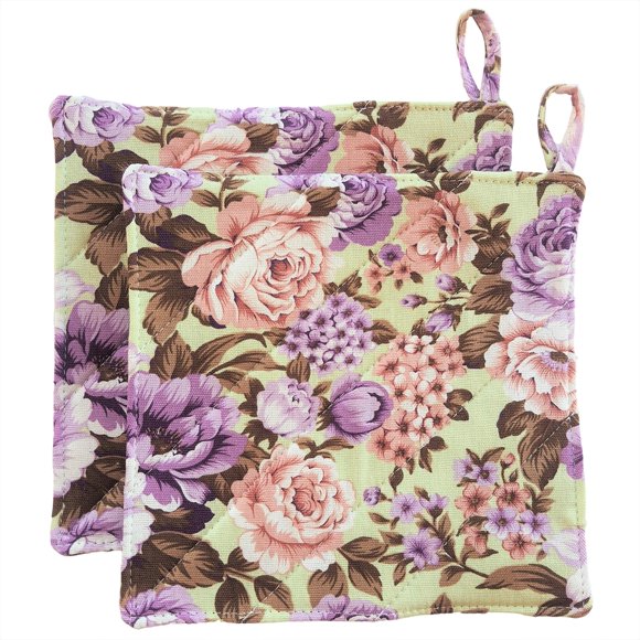 Manopla CUSHYSTORE 20 cm Jardín de Rosas – Pack de 2