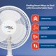 thumbnail image 3 of Ventilador de mesa oscilante PAMI de 16" con 3 velocidades y inclinación ajustable, 3 of 5