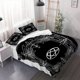 thumbnail image 1 of 3pcs Heartgram Print Bedding Set Soft Duvet Cover and Pillowcases, 1 of 1