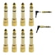 thumbnail image 1 of Pack 8 Adaptadores Audio Plug 3.5 A 6.5 Estéreo Oro, 1 of 7