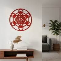 Genérico - Cuadro Geométrico Cubo Metatrón Mdf 20 Cm