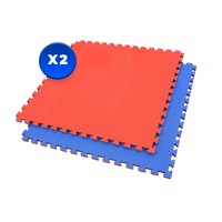 Sd-Fit - Pack 2X Tatami 2 Cm Grosor - 100 X 100 Cm - Rojo / Azul