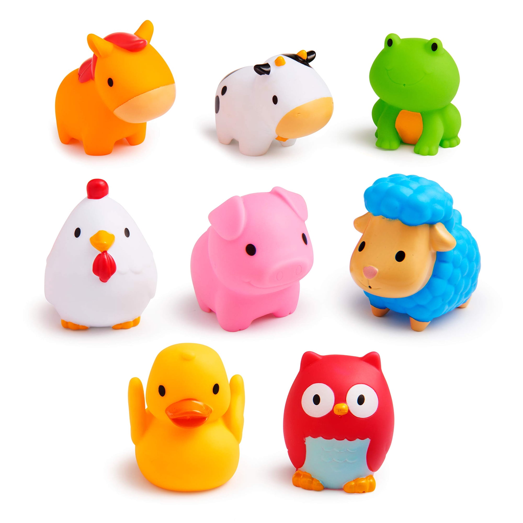 Juguete De Baño Para Bebés Munchkin Farm Animal Squirts, Paquete De 8