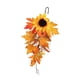 thumbnail image 5 of Fall Harvest Floral Teardrop Swag Maple Leaf Para Acción De Gracias Halloween, 5 of 5