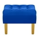 thumbnail image 5 of Sofa Retro 3c + 2 Pouf Felpa 01 Azul Rey, 5 of 6
