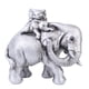 thumbnail image 5 of Estatuilla De Estatua De Madre E Hijo De Elefante, 17x11x15,5 Cm, Pieza Decorativa Para El Hogar, Plateada, 5 of 5