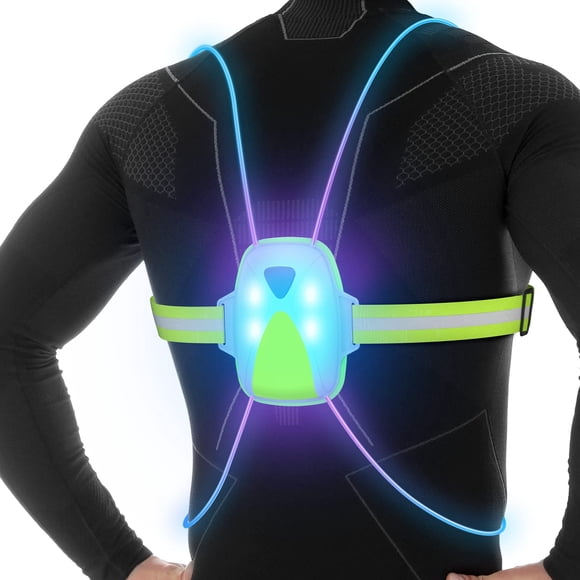 Chaleco reflectante para correr Ni-shen LED con luz delantera