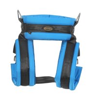 Magideal - Protección De Arnés De Trampolín Elástico De , Equipo De Liberación Rápida Para Exteriores, Con Hebilla De Seguridad, Cinturón De Protección De Azul S