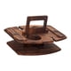thumbnail image 5 of Mesa De Picnic Al Aire Libre, Mesa De Centro Con Soporte De Vidrio Para Acampar, Concierto, Piscina, Marrón, 5 of 5