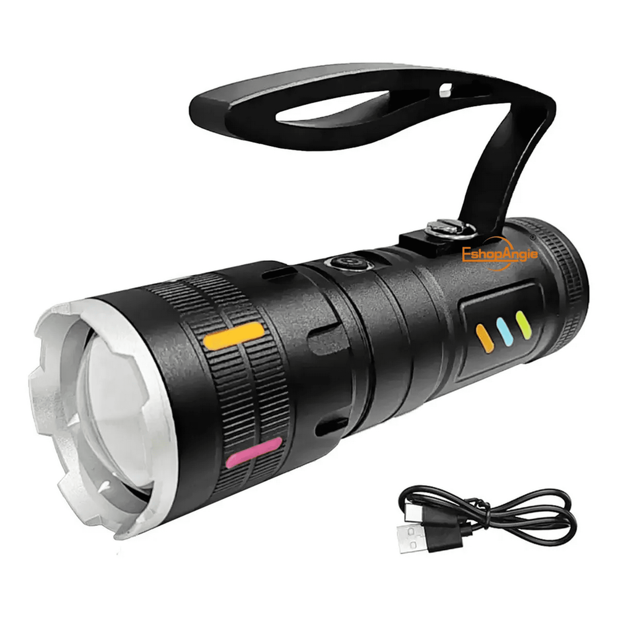 Genérico - Linterna Led Ultrapotente Con Zoom Recargable