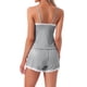 thumbnail image 3 of INSPIRE CHIC Conjuntos de Pijamas para Mujer Ropa de Dormir con Encaje Tops con Pantalones Cortos Camisola con Tirantes Ajustables Loungewear S Gris, 3 of 6