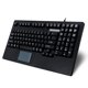 thumbnail image 1 of Teclado táctil USB para montaje en rack Adesso AKB-425UB - Negro, 1 of 9