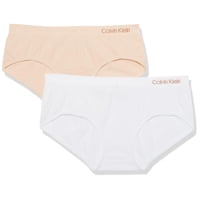 Ropa Interior Calvin Klein Para Niños Y Niñas, Moderna, De Algodón, Hipster, Paquete De 2