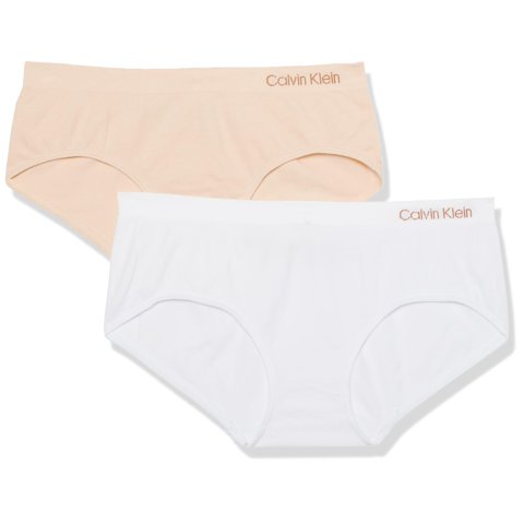 Ropa Interior Calvin Klein Para Niños Y Niñas, Moderna, De Algodón, Hipster, Paquete De 2