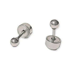 Elbauldejuma - Aros Abridores A Presión Esfera 3Mm Hipoalergenicos