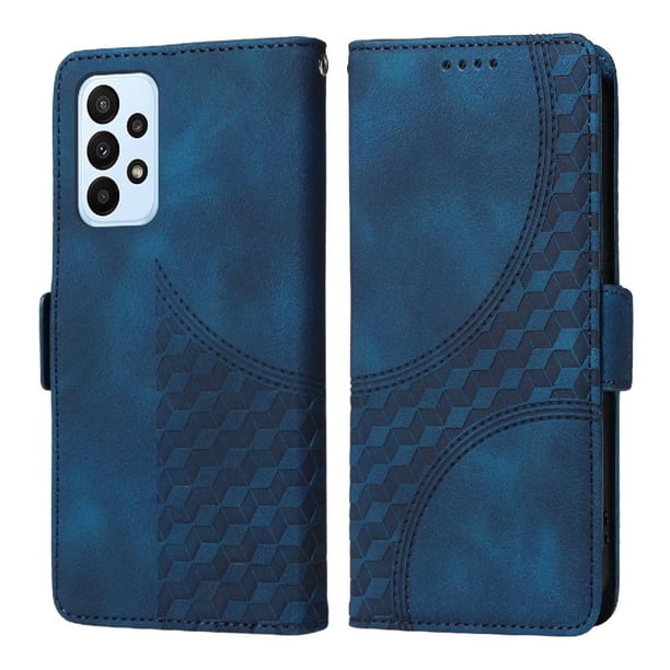 Carcasa FOXDOCK Samsung Galaxy M23 5G de cuero PU, diseño acolchado clásico, protección contra caídas y rayones
