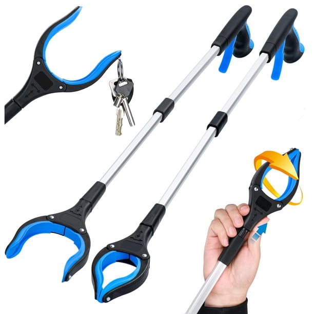 Herramienta Grabber Reacher Sacoleus de 32 cm con mandíbula de 10 cm de ancho, paquete de 2
