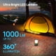 thumbnail image 2 of Linterna de camping Consciot LED recargable, 1000 lm, 4400 mAh, paquete de 2, 2 of 9