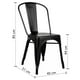 thumbnail image 3 of Silla De Bar Metal Tolix Negro, 3 of 6