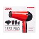 thumbnail image 1 of Secador de Pelo KISS 1875W Cerámico Turmalina Rojo, 1 of 3
